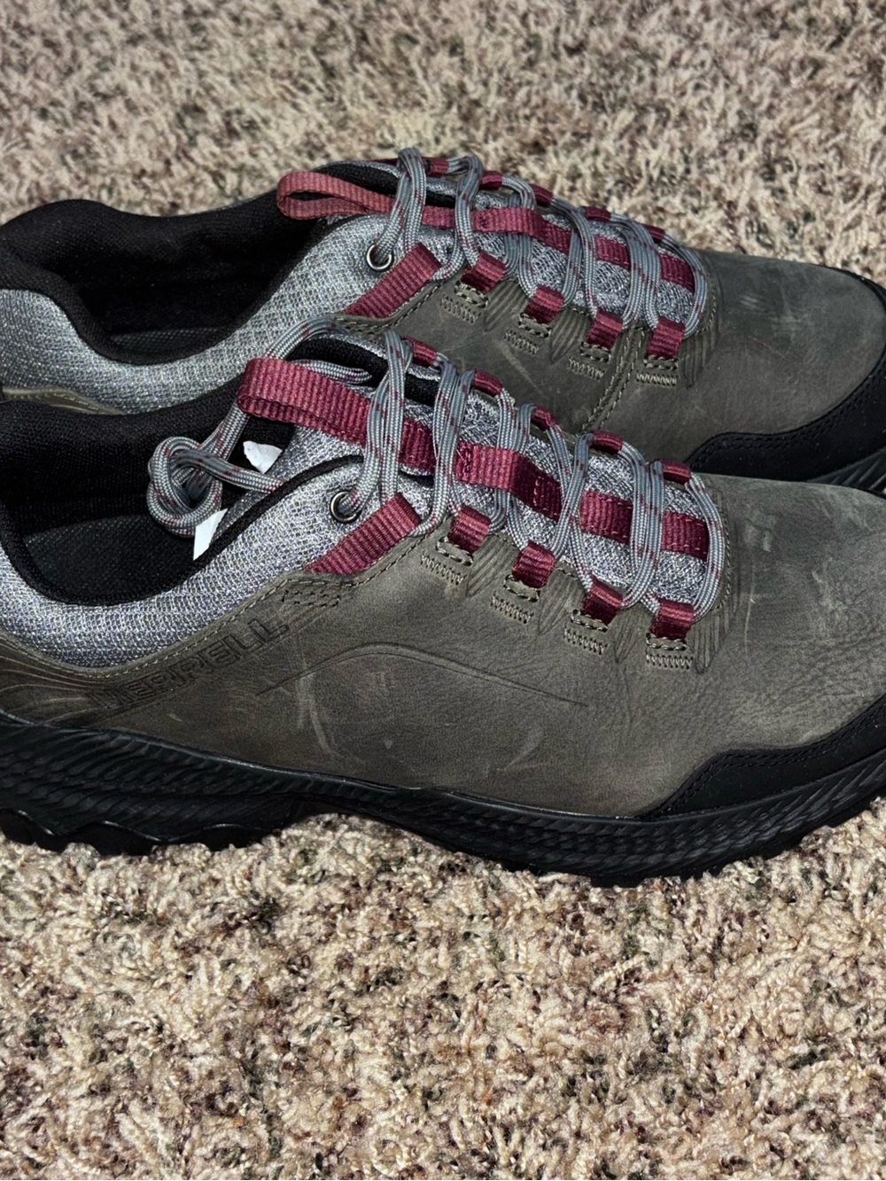 Merrell Forestbound Brown Leather Shoes Men's Size 8 Hiking Trail Gorpcore